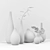 Elegant Collection of Seven Vases 3D model small image 3