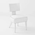Bernhardt Mosaic Side Chair: Modern Elegance in Your Space 3D model small image 3