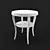 MESTRE Cherry Side Table: Fratelli Barri 3D model small image 2