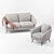 Hanna Sofa Chair - Modern Comfort 3D model small image 1