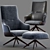 Luxurious Kensington High Back Armchair 3D model small image 1