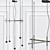 Sleek Grid Pendant by Vibia 3D model small image 1