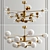 Elegant Karrington Large Chandelier 3D model small image 1