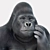 Gorilla Figurine: Detailed 3D Model 3D model small image 2