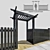 Versatile Outdoor Pergola: Transform Your Garden 3D model small image 1