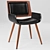 Carson Carrington Kjerringvag Black Leisure Chair 3D model small image 2