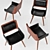 Carson Carrington Kjerringvag Black Leisure Chair 3D model small image 3