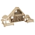 Mini Plywood Dollhouse 3D model small image 1