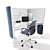 HermanMiller Prospect Solo Space: Ultimate Productivity Setup 3D model small image 1