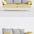 Reva Fabric Sofa: Stylish and Comfortable 3D model small image 2