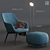 Cozy Upholstered Armchair: Babila 2759 3D model small image 1