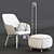 Cozy Upholstered Armchair: Babila 2759 3D model small image 3