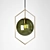 Handcrafted Glassball Pendant Light 3D model small image 2