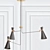 Sleek Chrome Simone Suspension 3D model small image 1