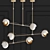 Elegant Laine Chandelier Illuminates 3D model small image 1