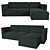 Ikea Vimle 3-Seat Sectional: Stylish and Versatile Solution 3D model small image 1