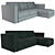 Ikea Vimle 3-Seat Sectional: Stylish and Versatile Solution 3D model small image 2