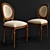 Elegant Restored Chair 3D model small image 1