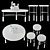 Sedona Tables by Kelly Wearstler: Modern Elegance for Your Space 3D model small image 3