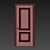 Elegant Status Interroom Door 3D model small image 3