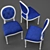 Elegant French Style Dining Chair 3D model small image 3