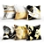 Golden Luxe Pillow Set 3D model small image 1