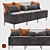 Modular Corner Sofa - Comfortable and Stylish 3D model small image 1