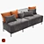 Modular Corner Sofa - Comfortable and Stylish 3D model small image 2