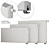 Efficient Steel Panel Radiator - Kermi Therm-x2 Profil L-80 3D model small image 1