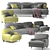 Elegant TUSCANY Sofa & Armchair 3D model small image 1