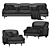 Elegant TUSCANY Sofa & Armchair 3D model small image 2