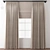 Title: Elegant Drapery Curtain 3D model small image 1