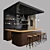 Loft Bar Furniture Set 3D model small image 1