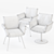 ALVO: Stylish Trestle-Based Chair 3D model small image 3