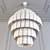 Amazone L Crystal Nickel Chandelier 3D model small image 3
