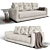 Transforming Camellia Sofa Bed 3D model small image 1