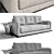 Transforming Camellia Sofa Bed 3D model small image 3