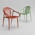 ErgoFlex Polypropylene Armchair 3D model small image 1
