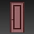 Elegant Status Interroom Door 3D model small image 3