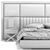 Capital Collection Bed Decor 3D model small image 3