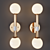 Matteo Opal Glass Wall Light 3D model small image 1