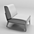 Modern Art Armchair: Dilan Collection 3D model small image 3