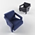 Modern Utrecht Armchair: Stylish, Comfortable, Versatile 3D model small image 2