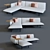 Elegant Tribu Senja Sofa Set 3D model small image 1