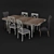 BarkerAndStoneHouse Bambury Dining Table 3D model small image 1