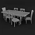 BarkerAndStoneHouse Bambury Dining Table 3D model small image 3