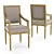 Elegant Paden Arm Chair 3D model small image 1