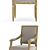 Elegant Paden Arm Chair 3D model small image 2