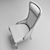 Contemporary DILAN Armchair: Functional Art 3D model small image 3