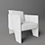 Sleek Ketch Armchair, Henge 3D model small image 3
